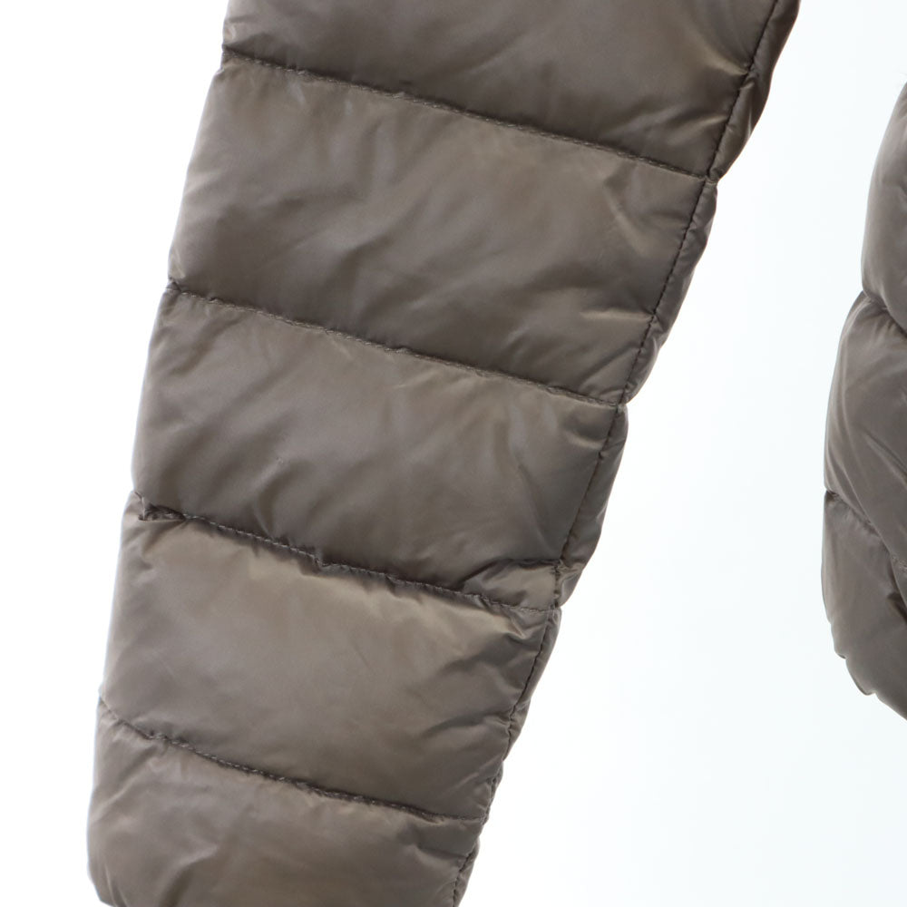 MONCLER モンクレール ハンガリー製 ダウンジャケット 0 グレージュ系 ミンクファー付き TEMPLEZ GIUBBOTTO レディース