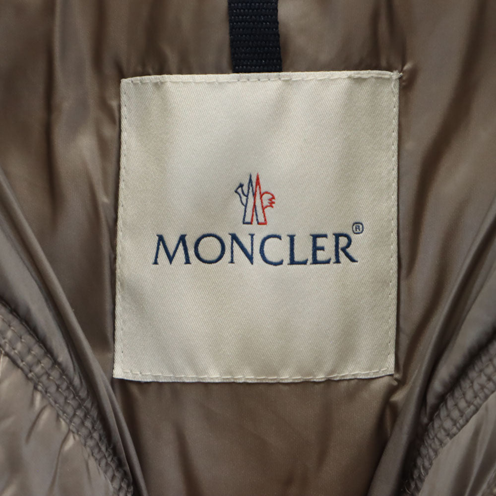 MONCLER モンクレール ハンガリー製 ダウンジャケット 0 グレージュ系 ミンクファー付き TEMPLEZ GIUBBOTTO レディース