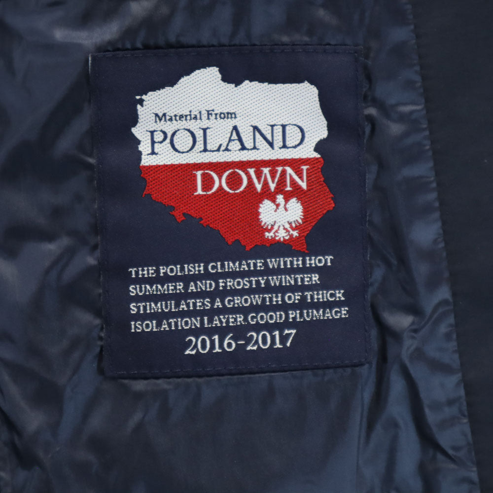 西川ダウン ナノユニバース別注 ダウンジャケット S ネイビー x nano・universe メンズ