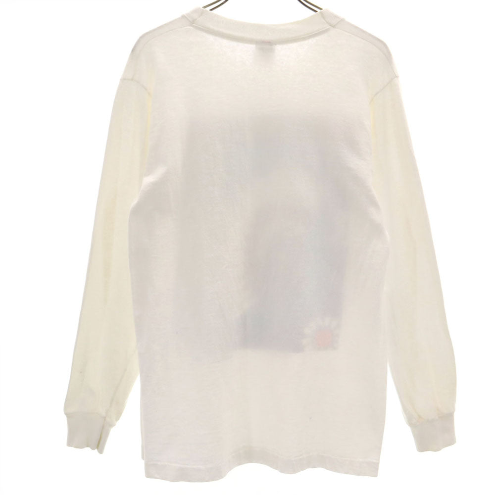 フルーツオブザルーム 90s USA製 オールド ネイティブ 長袖 シングルステッチ Tシャツ M ホワイト FRUIT OF THE LOOM ロンT メンズ