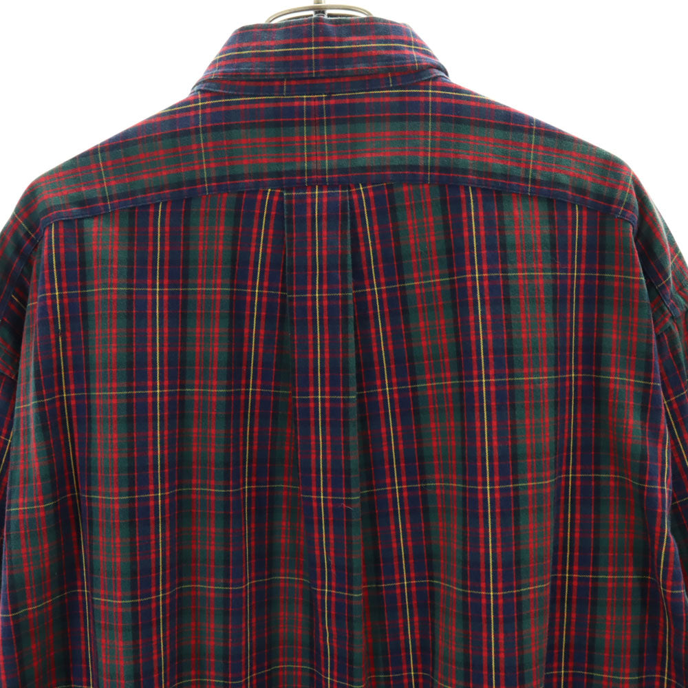 RALPH LAUREN ラルフローレン BIG SHIRT チェック 長袖 ボタンダウンシャツ M グリーン系 メンズ