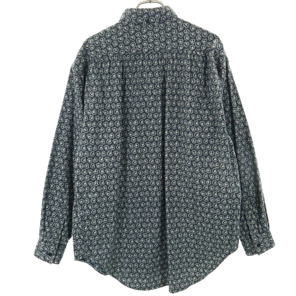 ギャップ 80s ヴィンテージ 総柄 長袖 シャツ L ブラック系 GAP メンズ