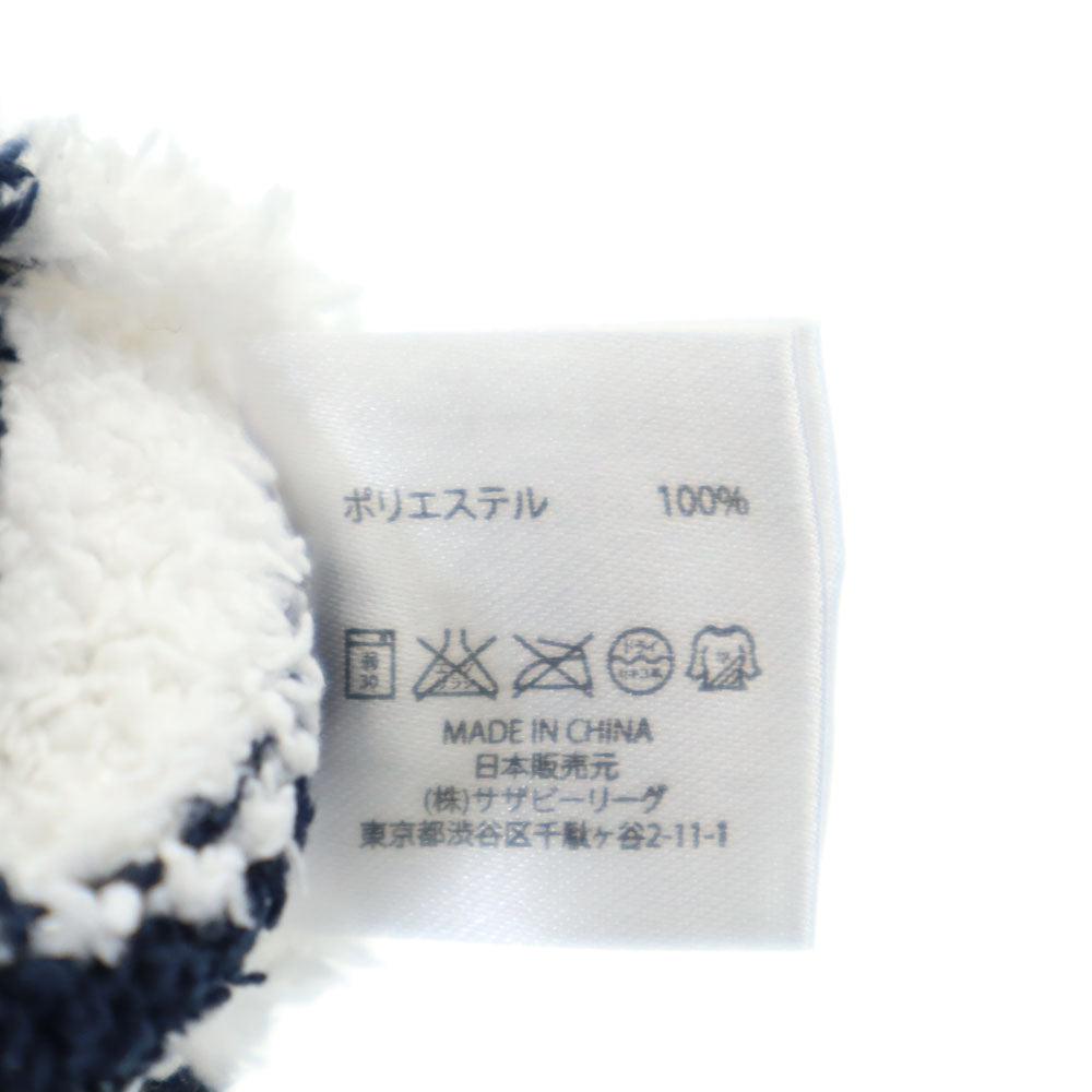 BAREFOOT DREAMS ベアフットドリームズ ボーダー柄 長袖 カーディガン M ホワイト×ネイビー ×ロンハーマン メンズ