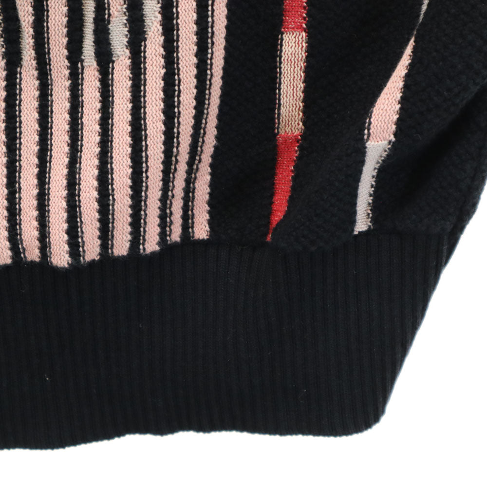 santa fe サンタフェ 日本製 長袖 ハーフジップ ニット 52 ブラック セーター メンズ