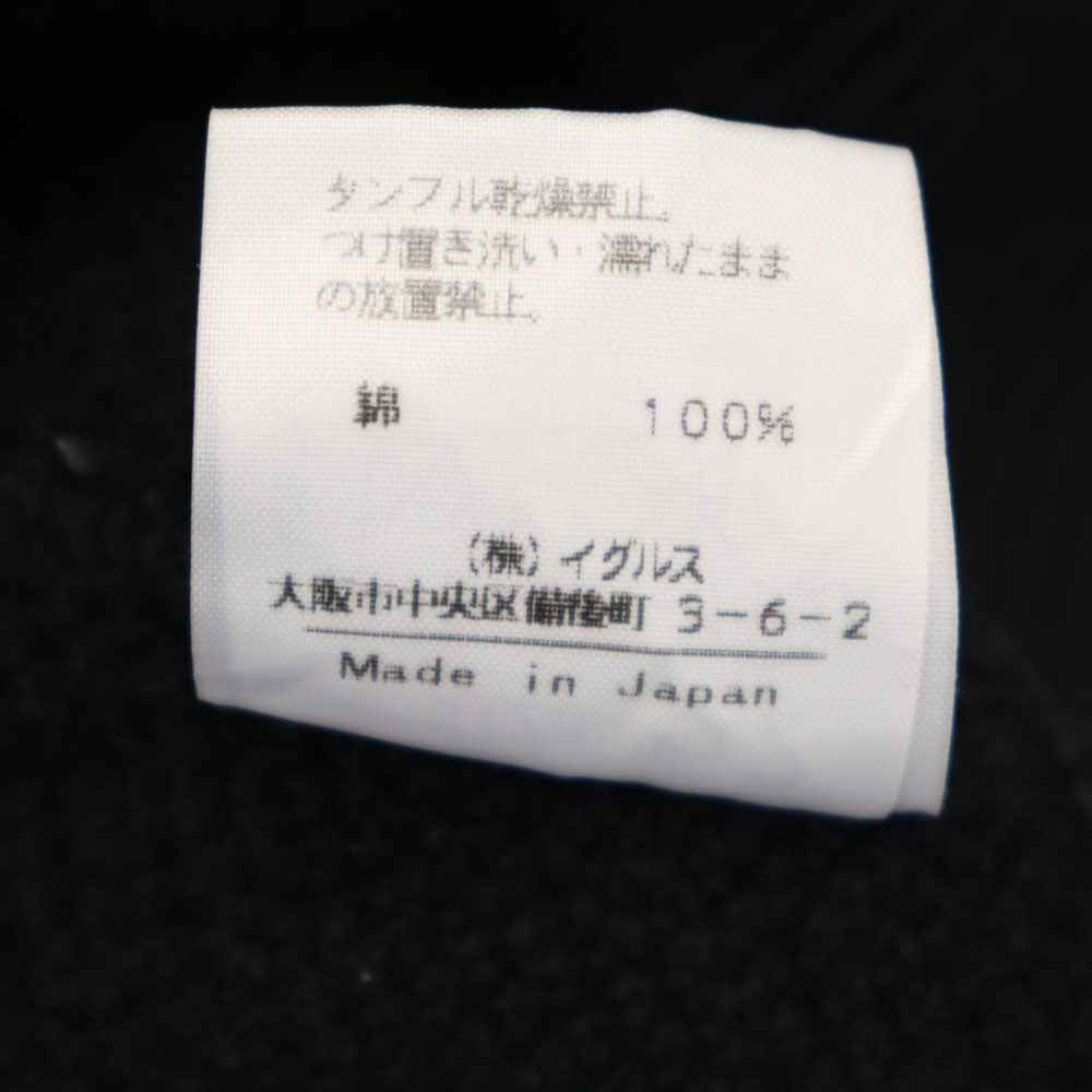 santa fe サンタフェ 日本製 長袖 ハーフジップ ニット 52 ブラック セーター メンズ