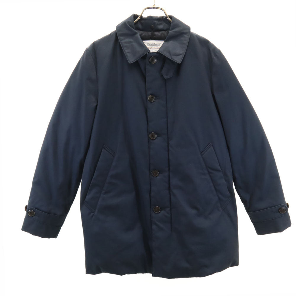 STAMMBAUM シュタンバーム ステンカラー ダウンコート S ネイビー メンズ