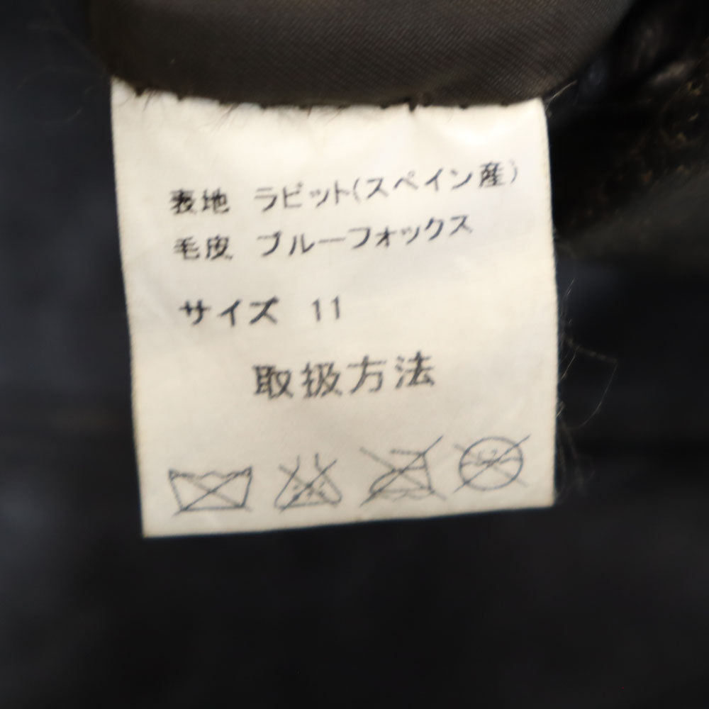 BALMAIN バルマン ラビット レザージャケット 11 ブラウン レディース