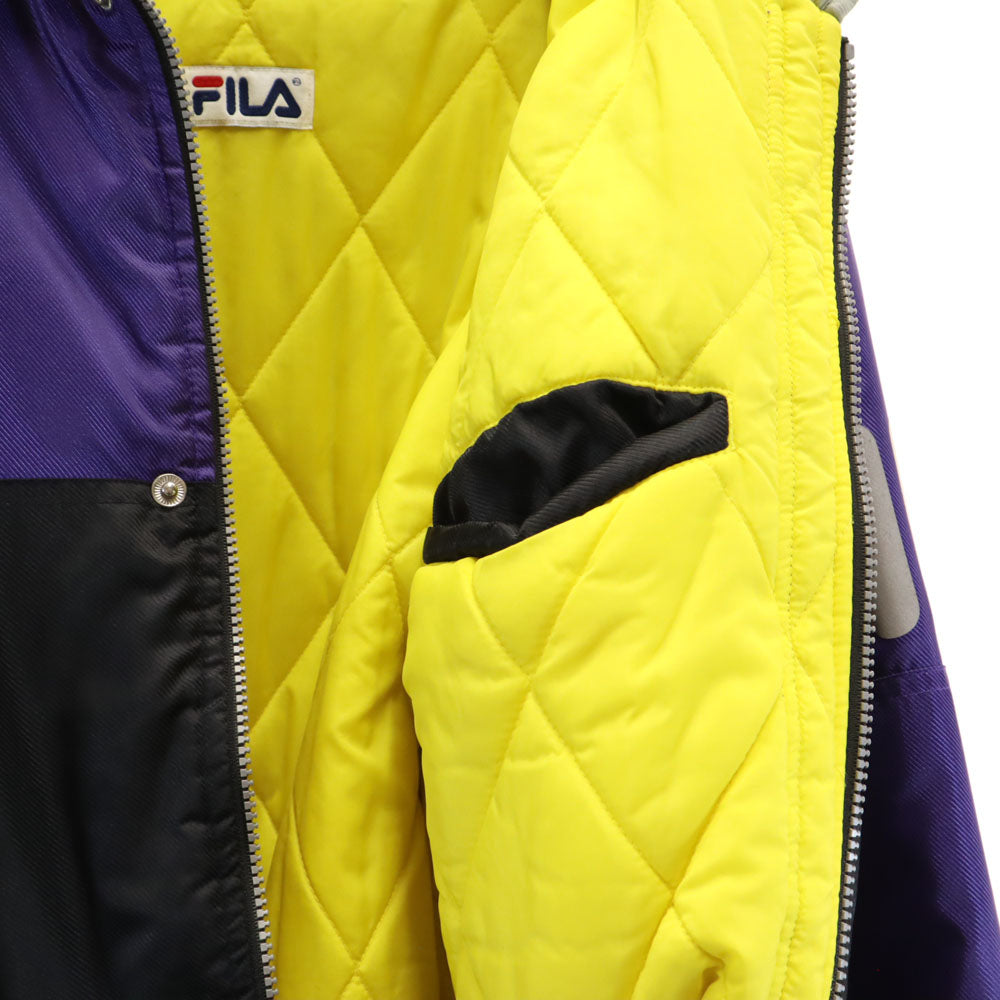 FILA フィラ 90s オールド 中綿ジャケット M パープル メンズ