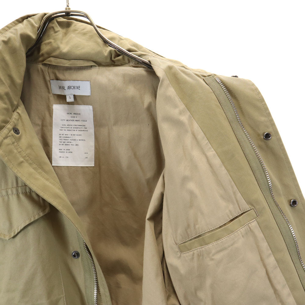 VAINL ARCHIVE ヴァイナルアーカイブ 日本製 ワークジャケット S カーキベージュ メンズ