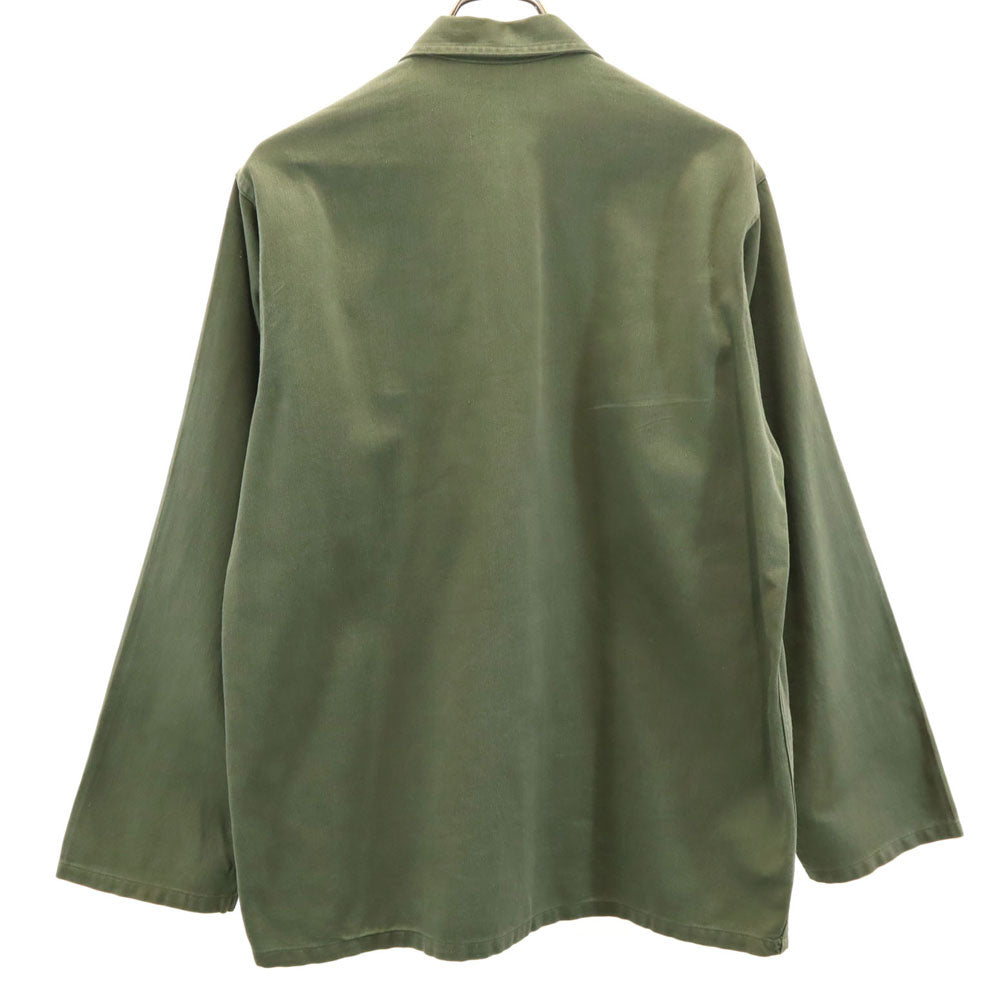 FRUIT OF THE LOOM フルーツオブザルーム 60s ヴィンテージ 13ボタン 長袖 ミリタリーシャツ M オリーブ メンズ