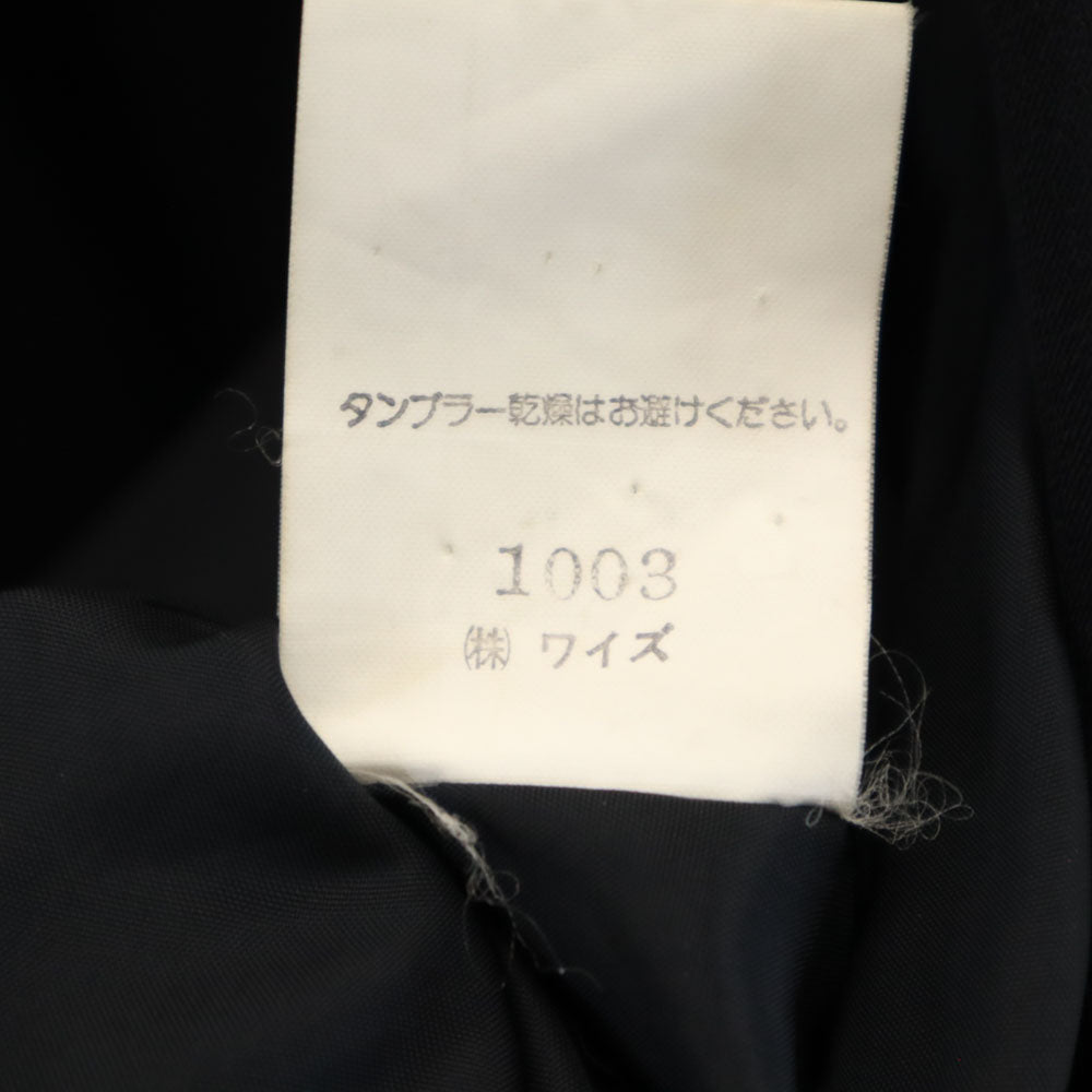 Y's ワイズ 80s 日本製 ヴィンテージ ダブル テーラードジャケット ブラック ブレザー レディース