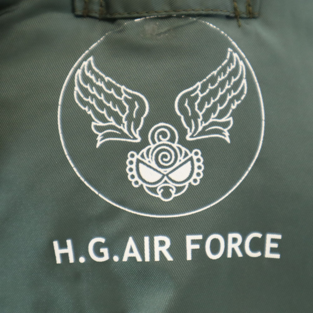 HYSTERIC MINI ヒステリックミニ バック ヒスミニ刺繍 MA-1 フライトジャケット オリーブ系 キッズ