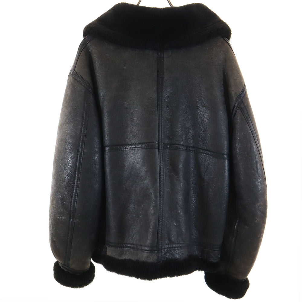 AVIREX アヴィレックス USA製 B-3 ムートンジャケット 36 ダークブラウン フライト メンズ