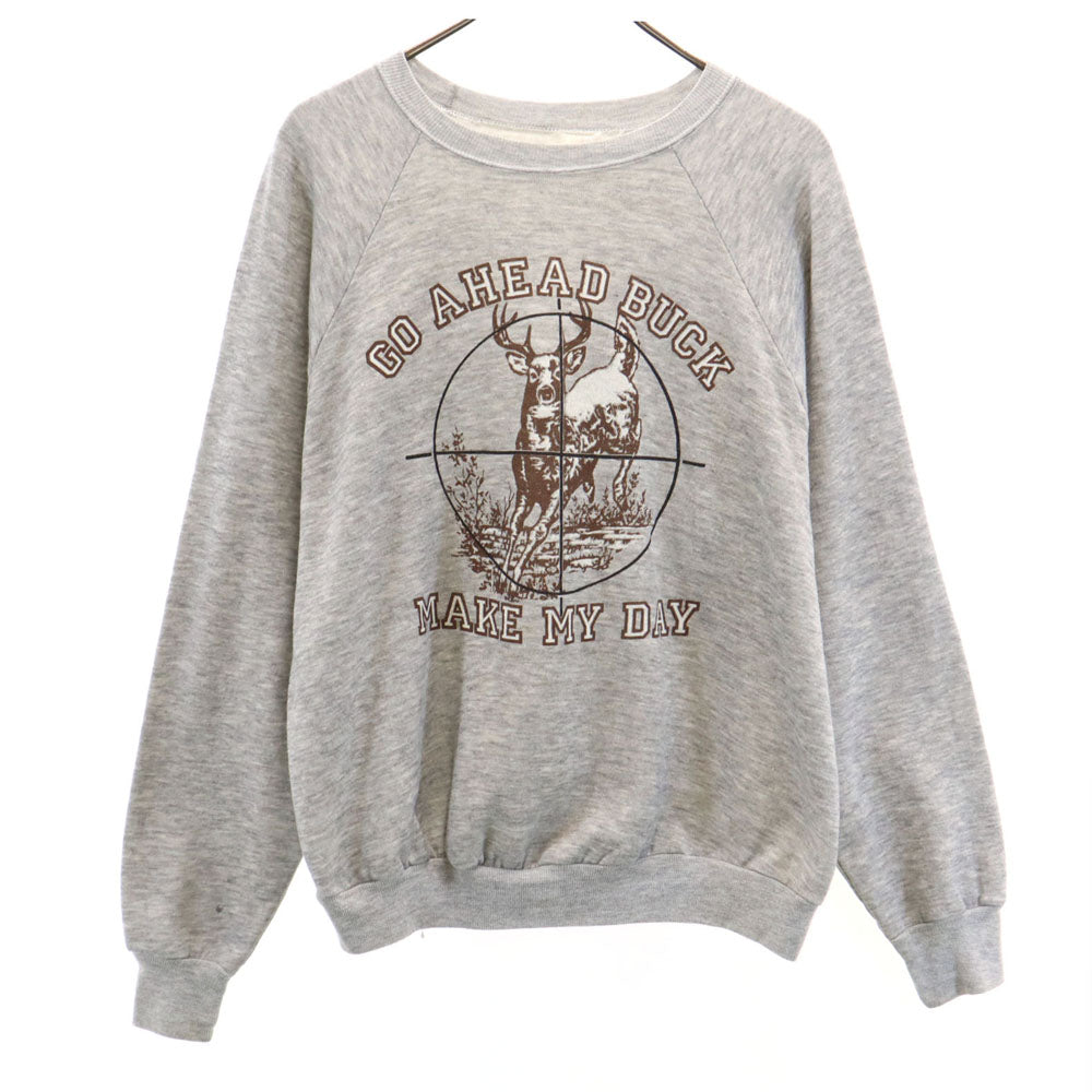 VINTAGE ヴィンテージ 80s 長袖 スウェット トレーナー グレー メンズ