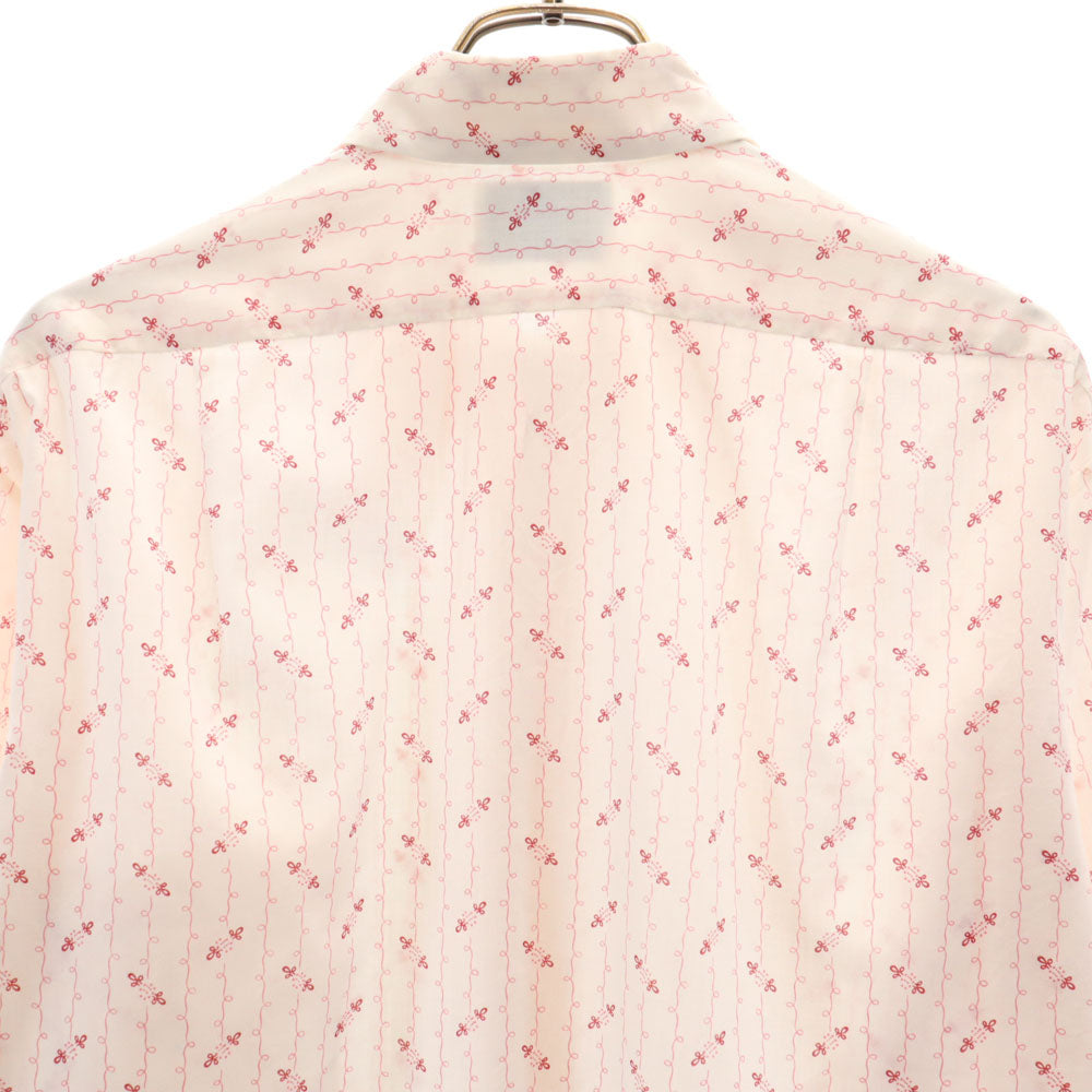 TOWNCRAFT タウンクラフト 70s ヴィンテージ 総柄 長袖 シャツ 16/34 ホワイト系 ペニーズ Pennys タンクラ メンズ