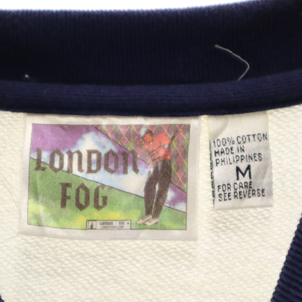 LONDON FOG ロンドンフォグ 90s オールド ゴルフプリント 長袖 スウェット トレーナー M メンズ