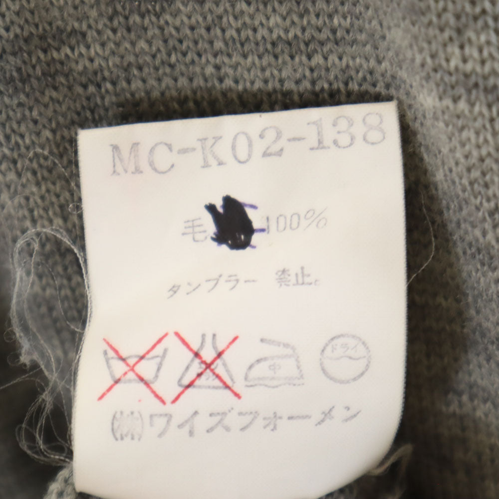 Y’s for men ワイズフォーメン 90s 日本製 オールド 長袖 タートルネック セーター グレー メンズ