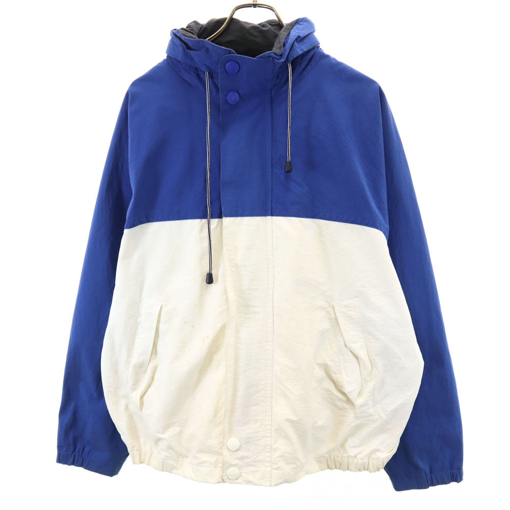 NAUTICA ノーティカ 90s オールド ジャケット L ブルー ツートンカラー フード付き メンズ