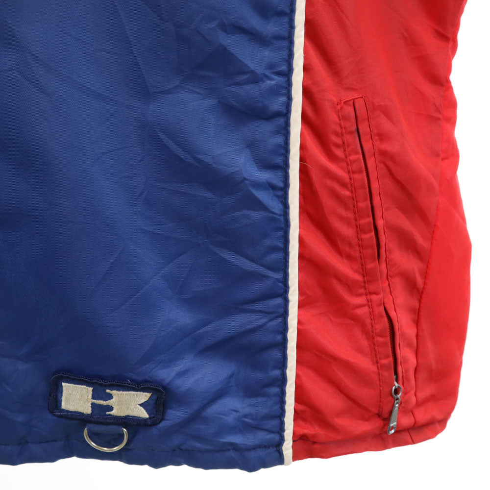 カワサキ 70s 80s ヴィンテージ ナイロンジャケット L ブルー 裏キルティング メンズ