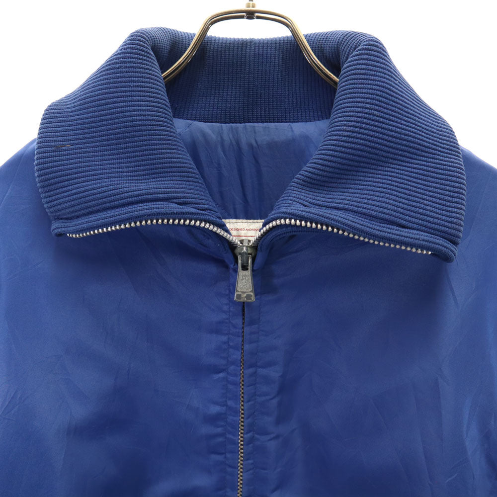 カワサキ 70s 80s ヴィンテージ ナイロンジャケット L ブルー 裏キルティング メンズ