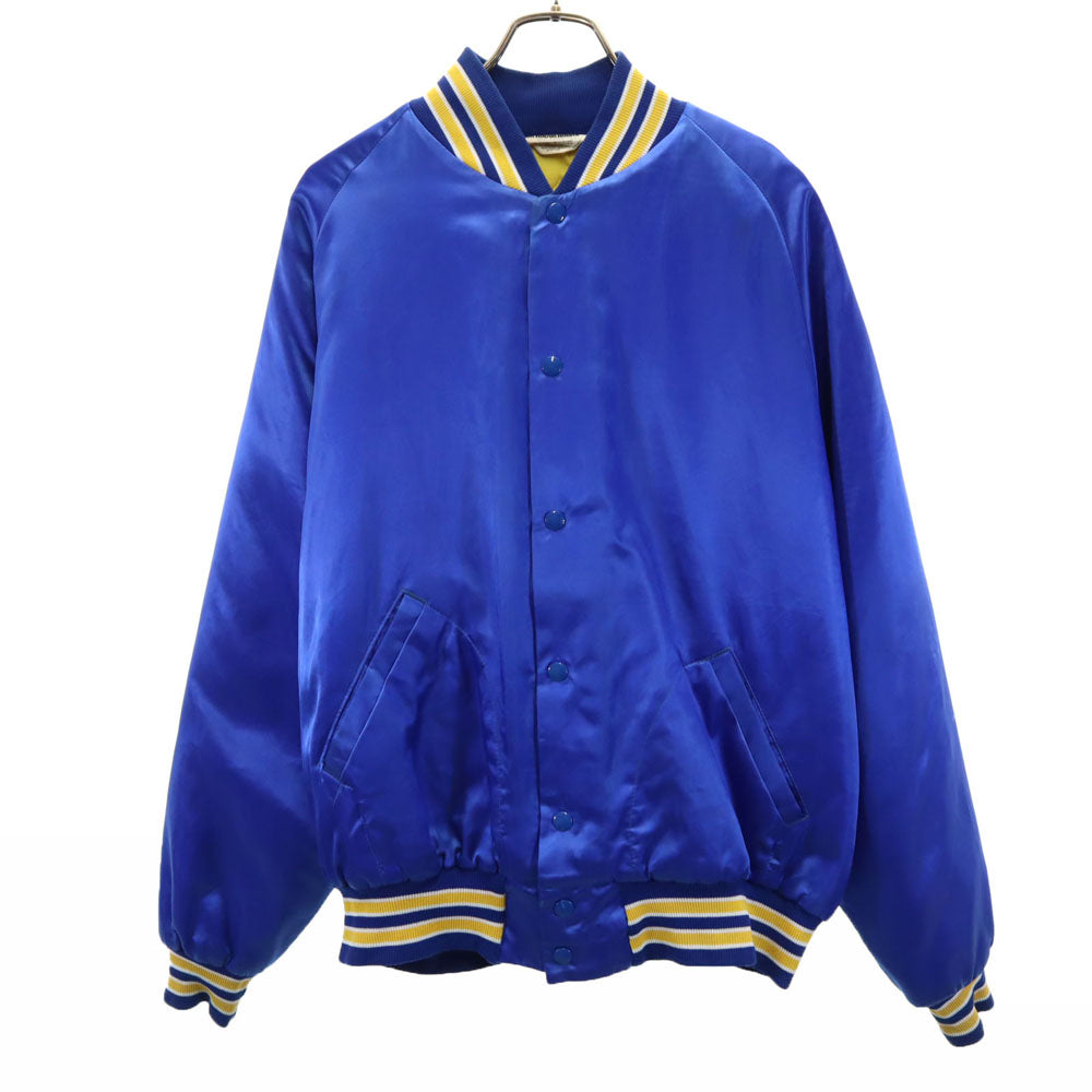 Don Alleson Athlrtic 80s ヴィンテージ ナイロン スタジャン L ブルー 裏キルティング メンズ