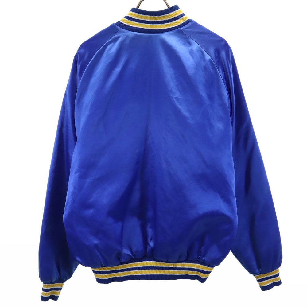 Don Alleson Athlrtic 80s ヴィンテージ ナイロン スタジャン L ブルー 裏キルティング メンズ