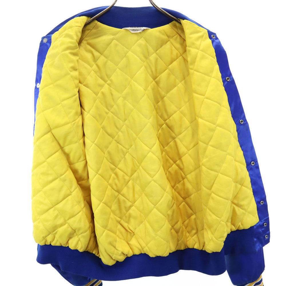 Don Alleson Athlrtic 80s ヴィンテージ ナイロン スタジャン L ブルー 裏キルティング メンズ