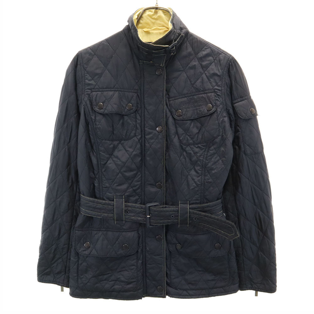 バブアー 3ワラント INTERNATIONAL キルティングジャケット UK8 ブラック Barbour NEW FLYWEIGHT インターナショナル レディース