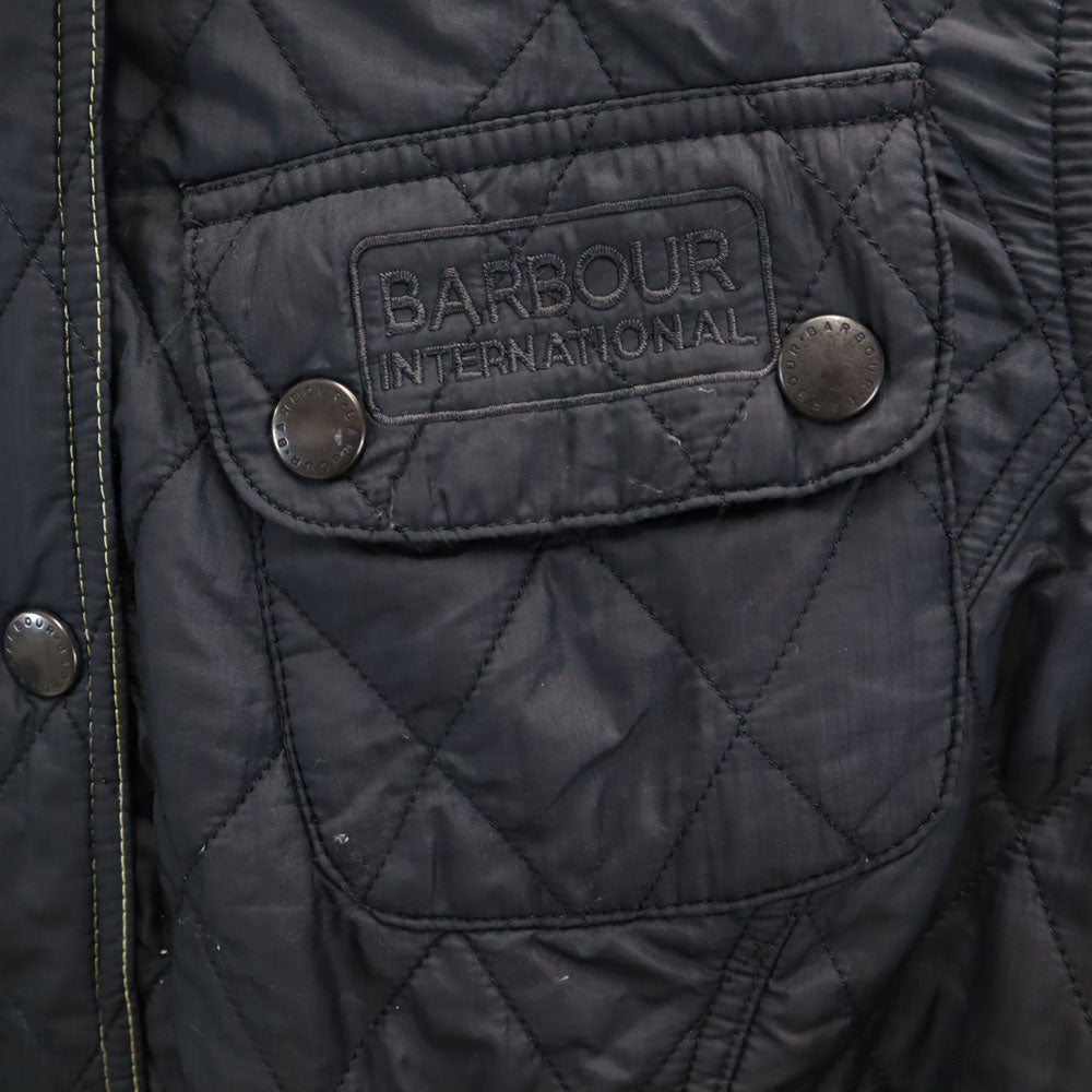 バブアー 3ワラント INTERNATIONAL キルティングジャケット UK8 ブラック Barbour NEW FLYWEIGHT インターナショナル レディース
