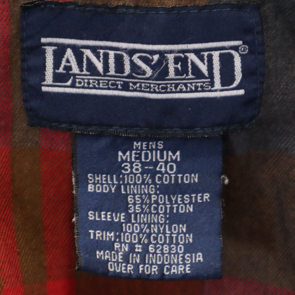 LANDS' END ランズエンド 90s オールド ハンティングジャケット M レッド メンズ