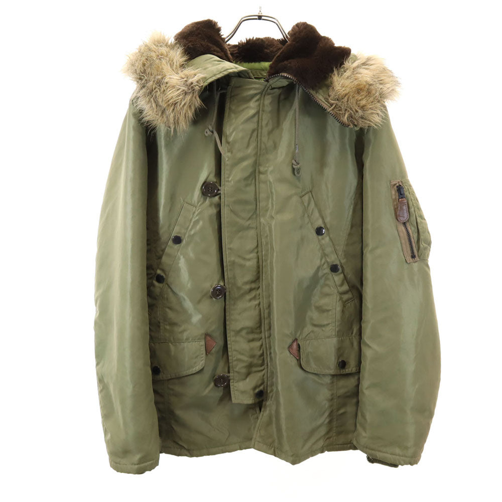 N-3B ミリタリージャケット L カーキ メンズ