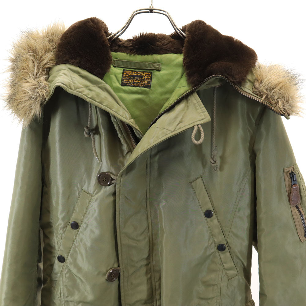 N-3B ミリタリージャケット L カーキ メンズ