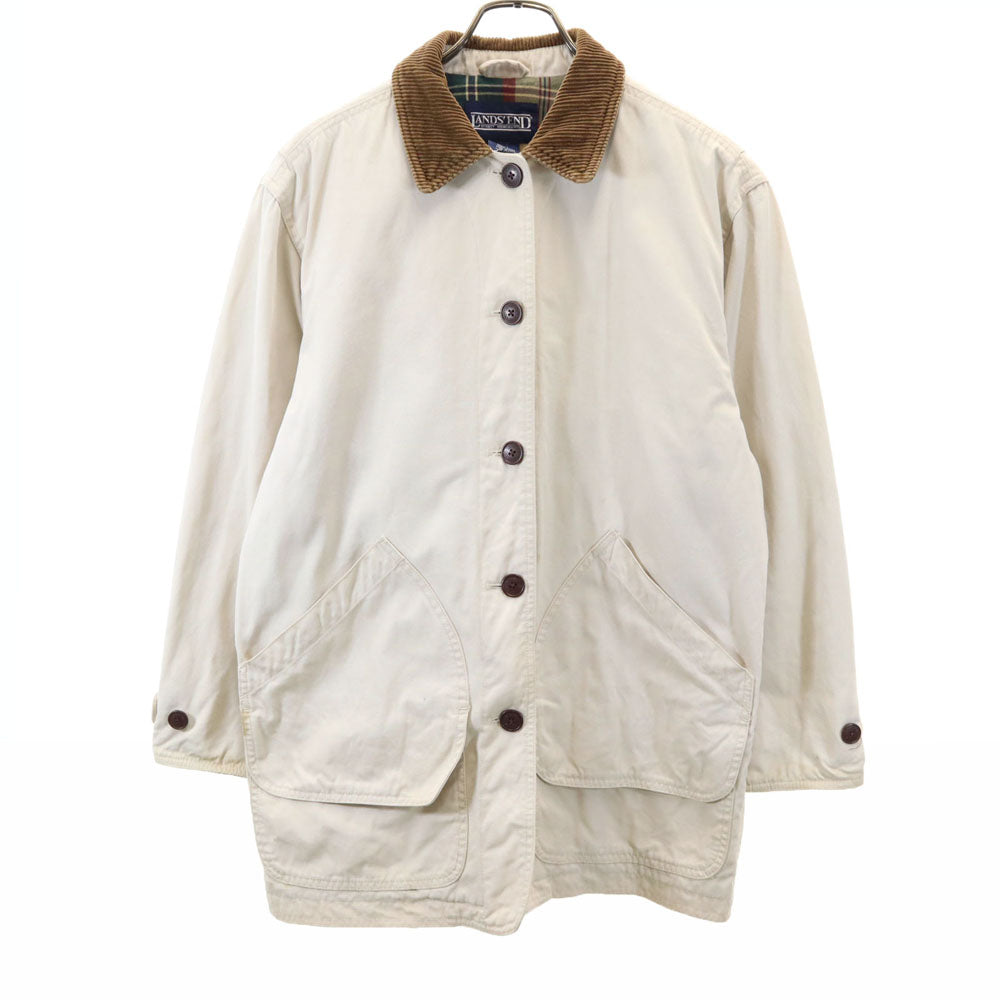 LANDS' END ランズエンド 90s オールド ハンティングジャケット S ベージュ レディース