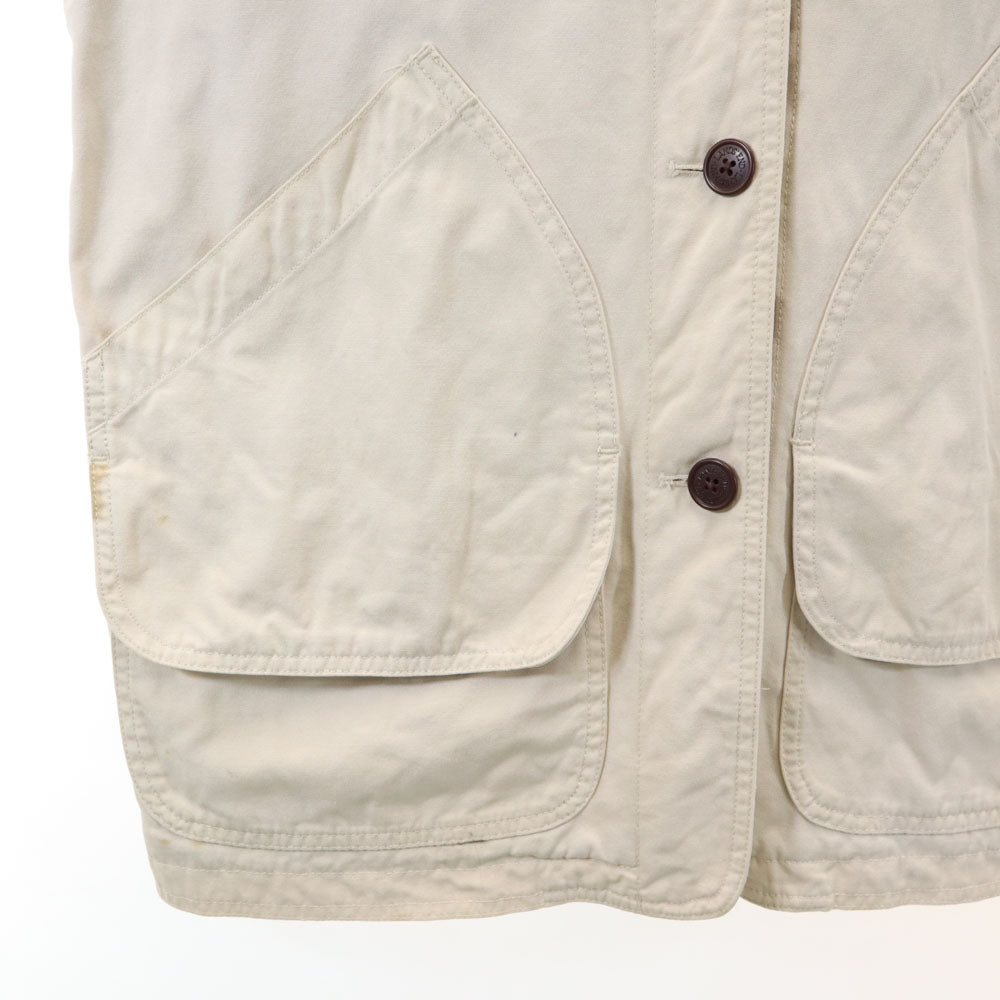 LANDS' END ランズエンド 90s オールド ハンティングジャケット S ベージュ レディース