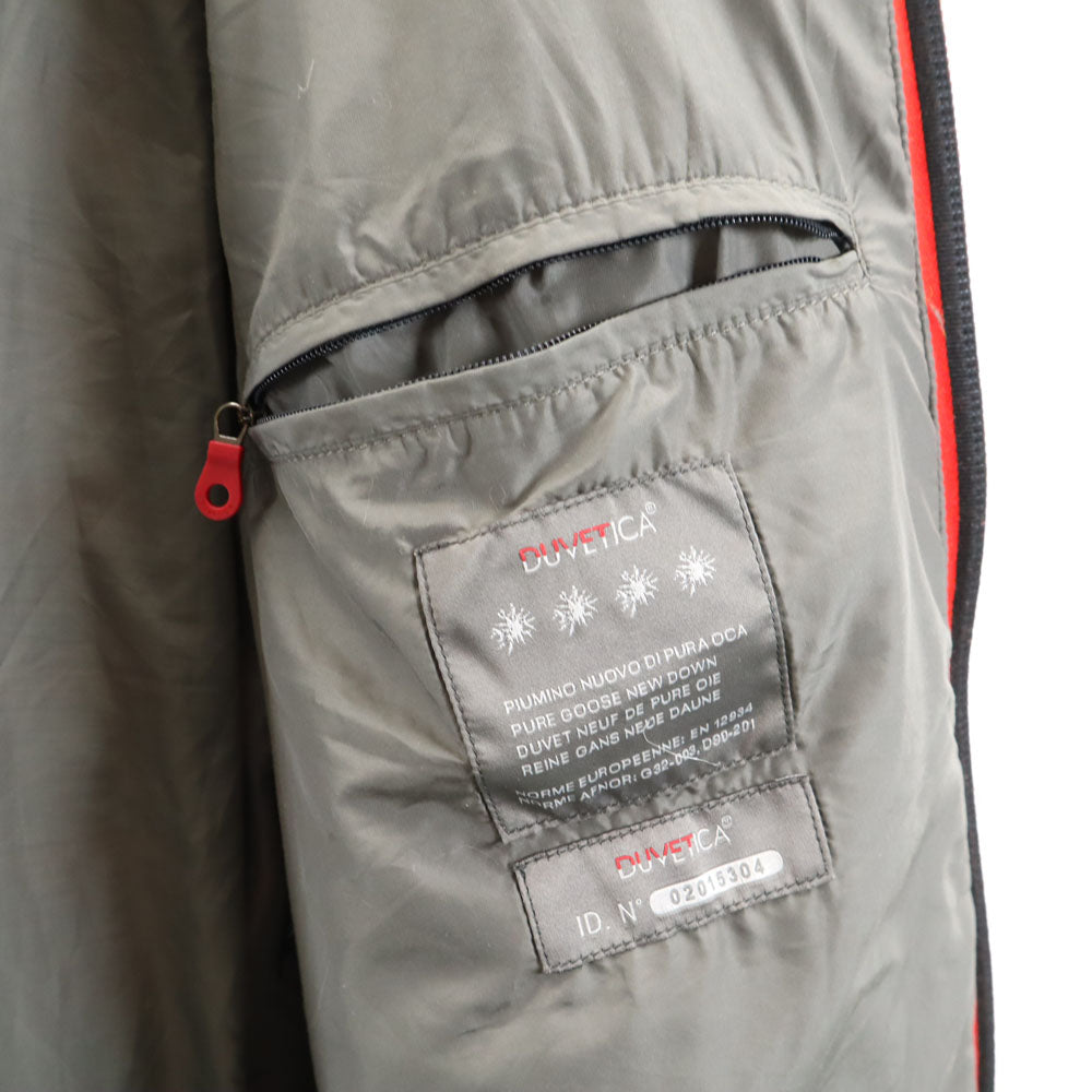 DUVETICA デュベティカ ダウンジャケット 56 赤×ネイビー メンズ