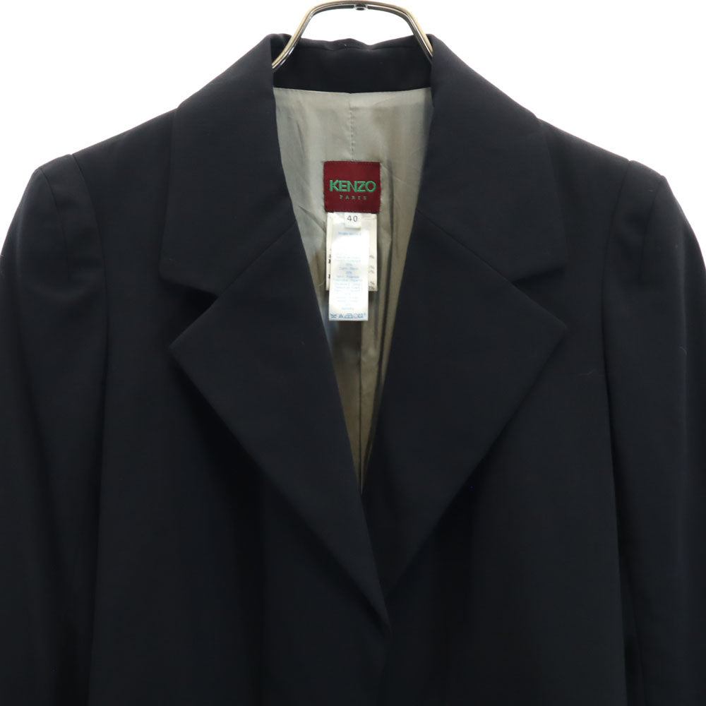 KENZO ケンゾー 90s フランス製 オールド テーラードジャケット 40 ブラック ブレザー レディース