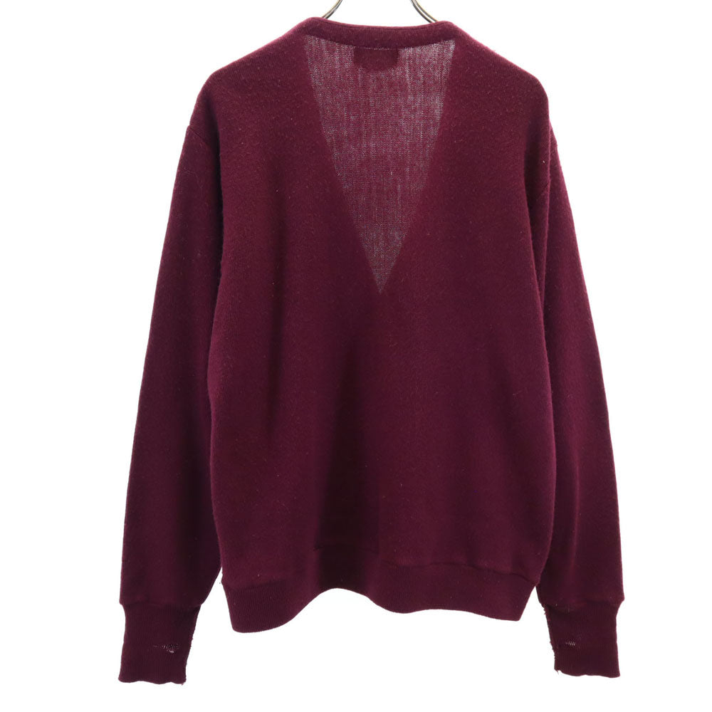 IZOD アイゾット 90s オールド 長袖 ニットカーディガン L パープル系 メンズ