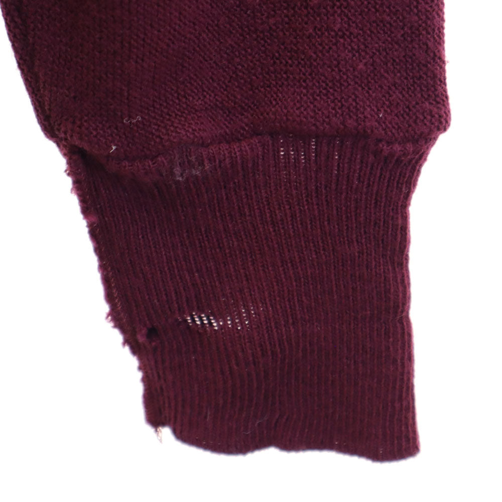 IZOD アイゾット 90s オールド 長袖 ニットカーディガン L パープル系 メンズ