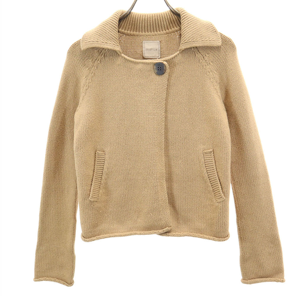 デイジーリン 日本製 長袖 ニットカーディガン 38 ベージュ ジャケット レディース