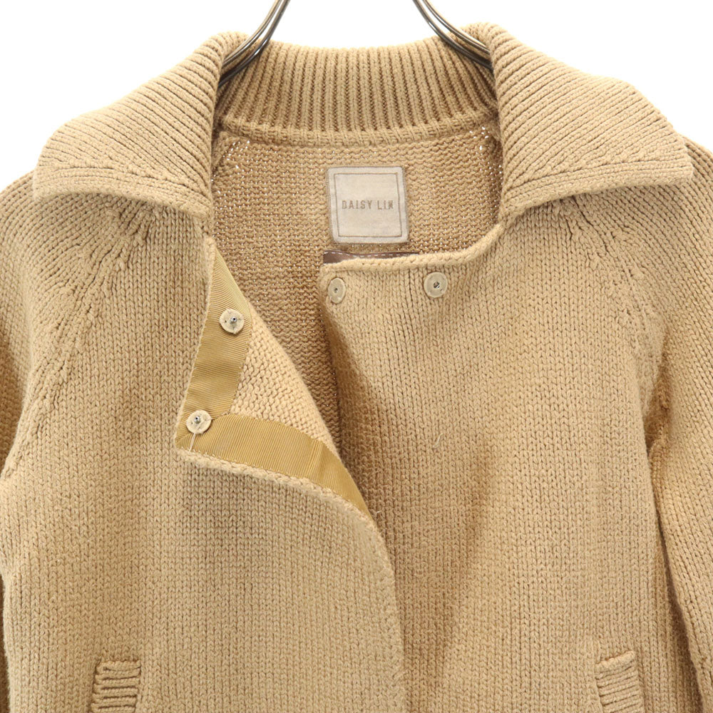 デイジーリン 日本製 長袖 ニットカーディガン 38 ベージュ ジャケット レディース