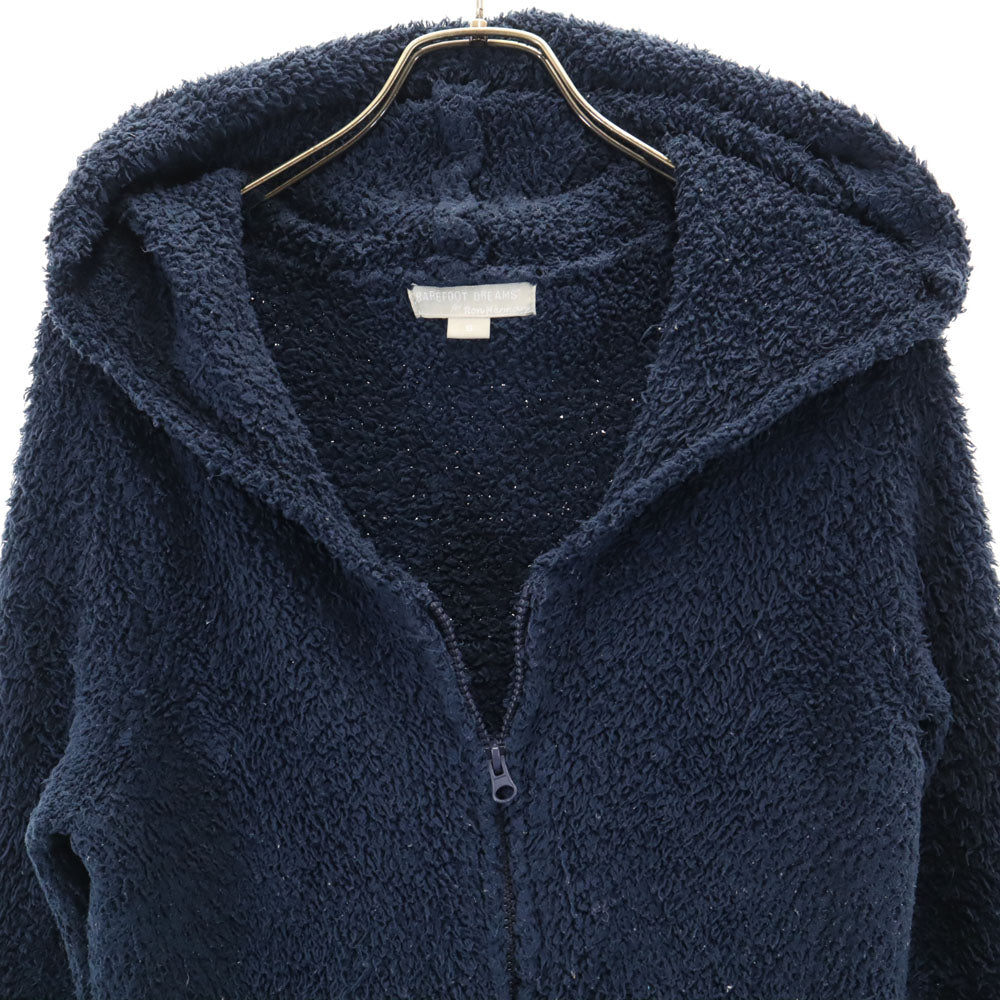 BAREFOOT DREAMS ベアフットドリームス 長袖 ジップパーカー S ネイビー for Ron Herman ふわもこ レディース