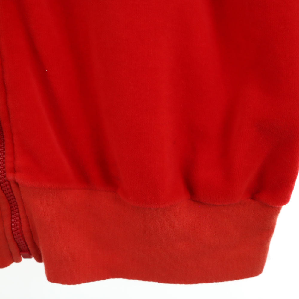 trigema 80s ヴィンテージ 長袖 ベロア ジップジャケット L 赤系 メンズ