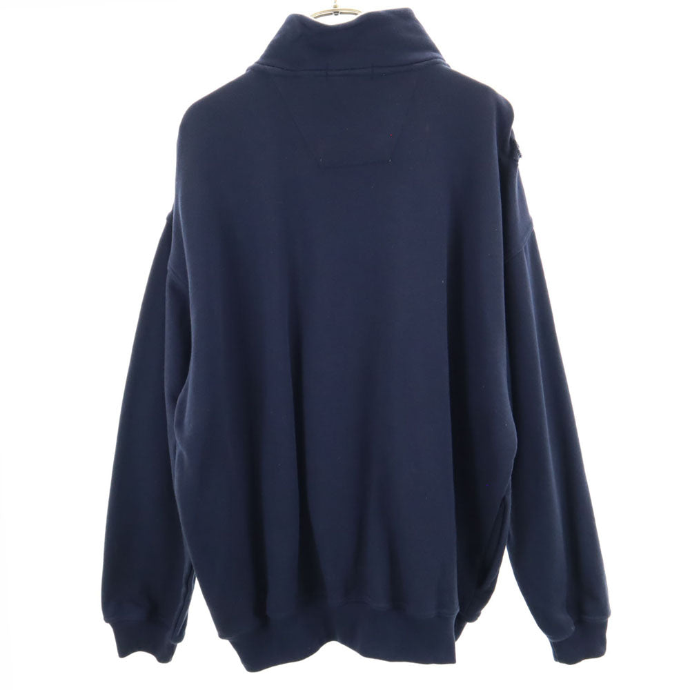 NAUTICA ノーティカ 90s オールド 長袖 ハーフジップ スウェット L ネイビー プルオーバー メンズ