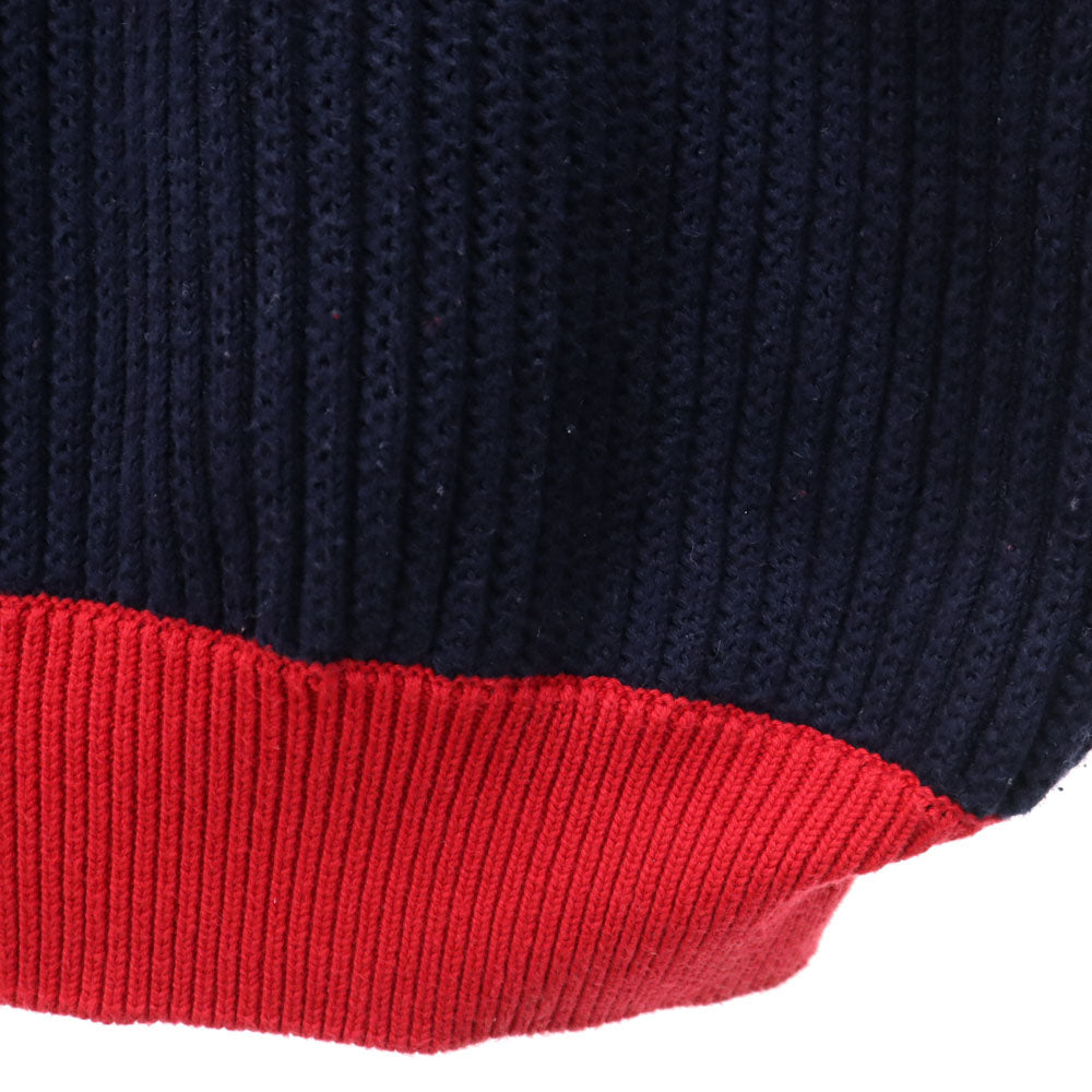 NAUTICA ノーティカ 90s オールド 長袖 セーター XL ネイビー 他 ケーブルニット メンズ