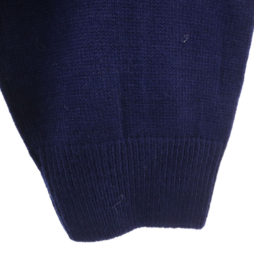 CHEMISE LACOSTE シュミーズラコステ 80s ヴィンテージ 長袖 Vネック セーター XXL ネイビー ニット メンズ