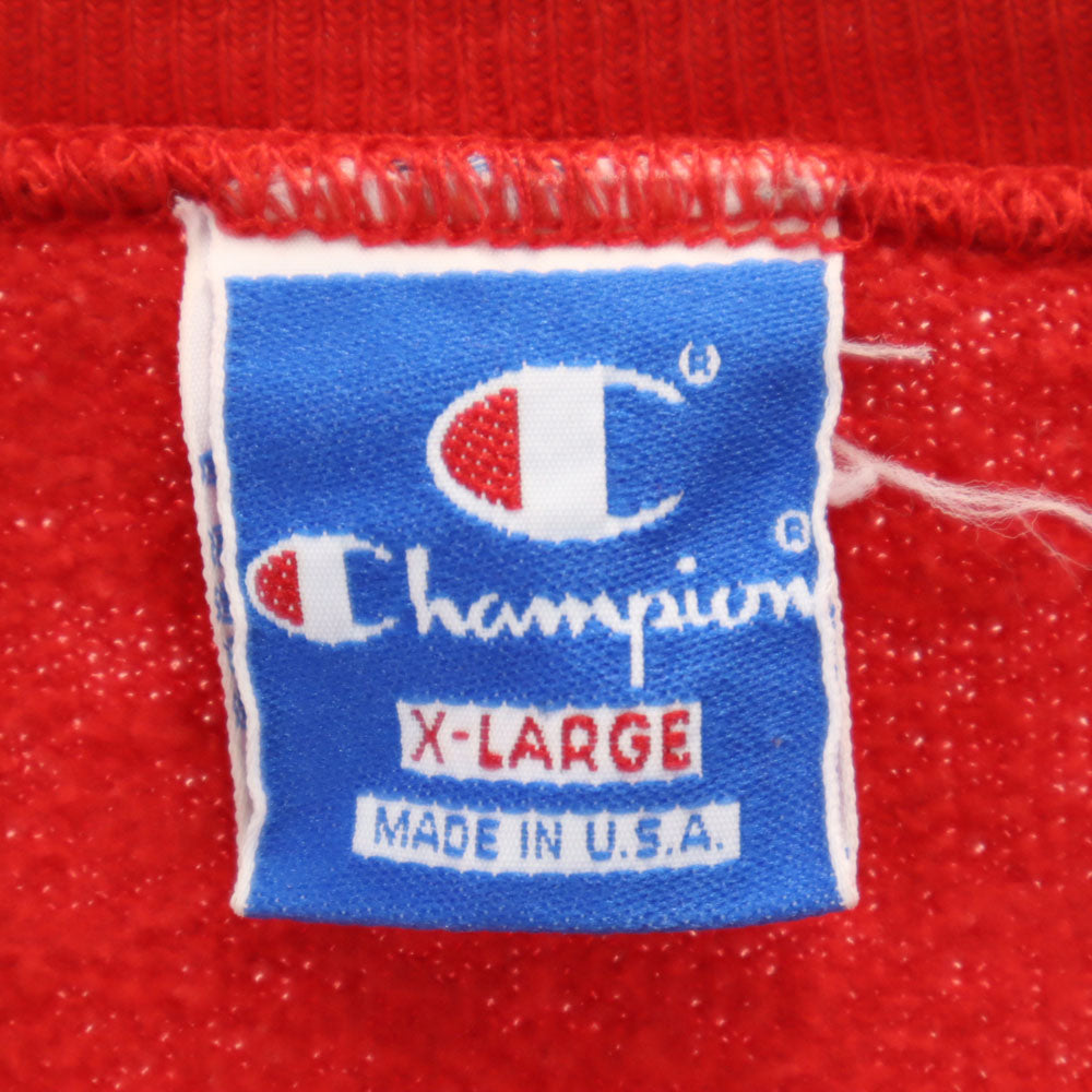 Champion チャンピオン 90s USA製 オールド 青タグ 長袖 スウェット トレーナー XL レッド メンズ
