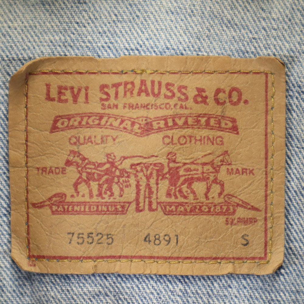 Levi's リーバイス 90s 75525 カナダ製 オールド デニムジャケット S ブルー ジージャン トラッカー メンズ