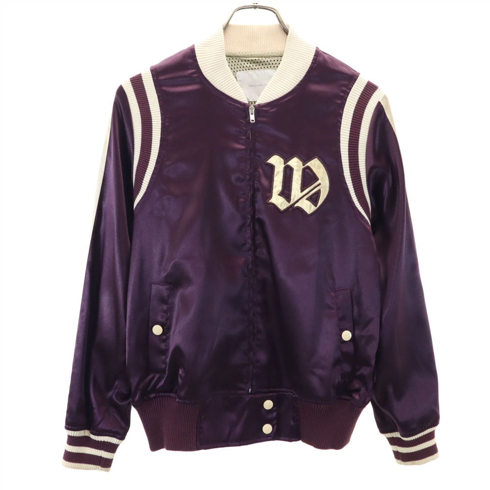 WORLD WIDE LOVE ワールドワイドラブ スカジャン 1 パープル 裏メッシュ メンズ