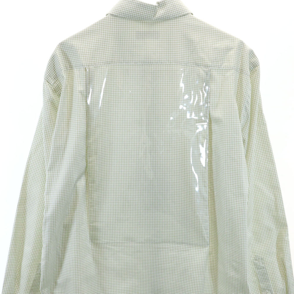 未使用 ラフシモンズ チェック柄 長袖 シャツ 48 ホワイト 他 RAF SIMONS メンズ