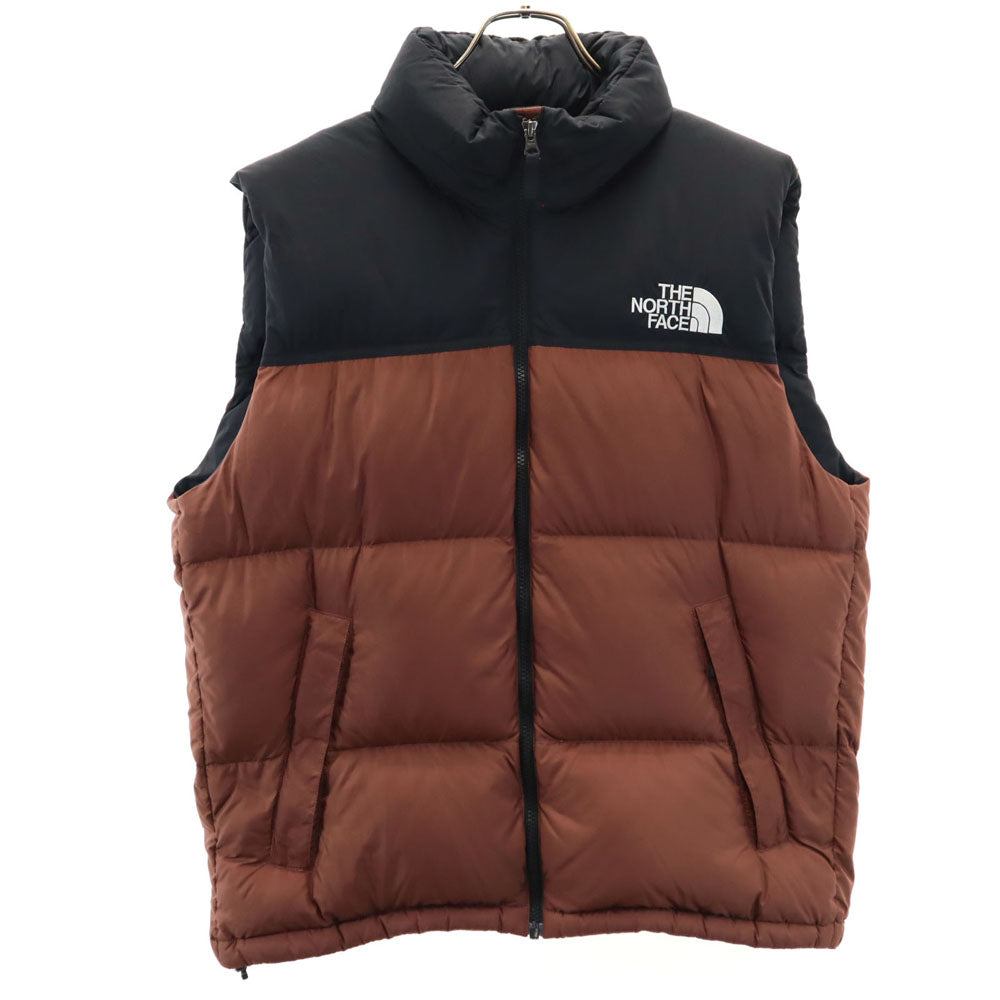 THE NORTH FACE ノースフェイス ND92338 ヌプシ ダウンベスト L ブラウン 他 ツートンカラー、アウトドア メンズ